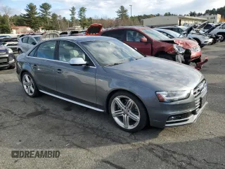 2013 Audi S4 Premium Plus with VIN WAUBGAFLXDA204930, listed as a Copart auction lot 80463454 with 96,727 mi miles and Clean Title. Bid and sale history available at carsss.com. Image 4.