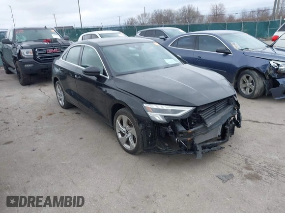 2023 Audi A3 Premium z VIN WAUAUDGY4PA122471, wystawiony jako IAAI lot #41988335 z przebiegiem 11 848 mil mil oraz . Historia ofert i sprzedaży dostępna na DreamBid. Obrazek 1.