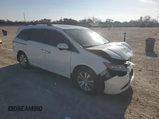 2014 Honda Odyssey EX-L with VIN 5FNRL5H67EB098473, listed as a Copart auction lot 45670685 with 163,765 mi miles and Salvage Title. Bid and sale history available at DreamBid. Image 4.
