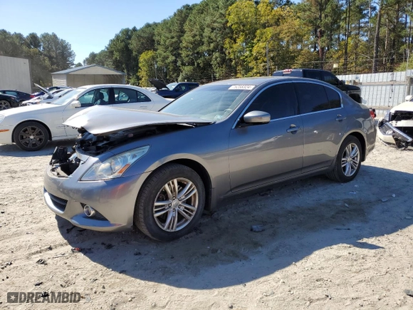 2011 Infiniti G25 Sedan x with VIN JN1DV6AR3BM650880, listed as a Copart auction lot 75258324 with 47,658 mi miles and Salvage Title. Bid and sale history available at carsss.com. Image 1.