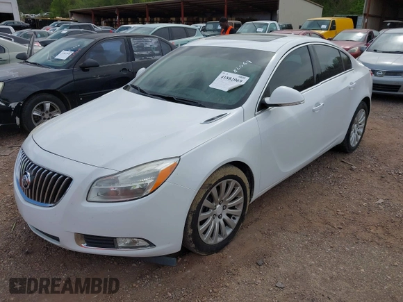 2012 Buick Regal with VIN 2G4GR5EK1C9111495, listed as a IAAI auction lot 41882069 with 180,009 mi miles. Bid and sale history available at carsss.com. Image 2.