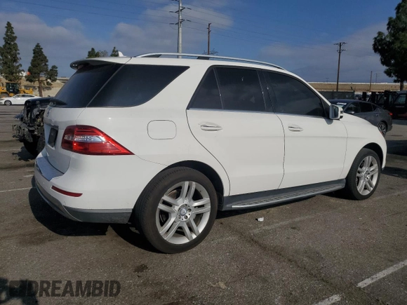 2015 Mercedes-Benz M 350 with VIN 4JGDA5JB9FA608061, listed as a Copart auction lot 55163285 with 177,790 mi miles and Salvage title. Bid and sale history available at DreamBid. Image 3.