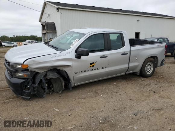 2021 Chevrolet Silverado 1500 Work Truck with VIN 1GCRYAEF2MZ111587, listed as a Copart auction lot 69341474 with 112,802 mi miles and Salvage Title. Bid and sale history available at DreamBid. Image 1.