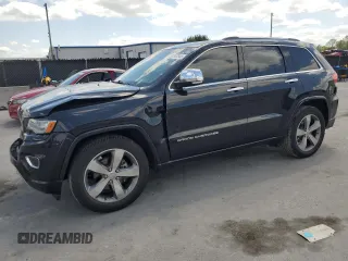 2014 Jeep Grand Cherokee Overland with VIN 1C4RJECG9EC173693, listed as a Copart auction lot 53747045 with 73,234 mi miles and Non Repairable. Bid and sale history available at carsss.com. Image 1.