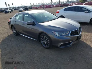 2018 Acura TLX w/Technology Pkg with VIN 19UUB2F53JA002767, listed as a IAAI auction lot 41378702 with 36,058 mi miles. Bid and sale history available at carsss.com. Image 1.