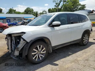 2021 Honda Pilot EX-L with VIN 5FNYF5H56MB044056, listed as a Copart auction lot 60663685 with 66,192 mi miles and Salvage title. Bid and sale history available at DreamBid. Image 1.