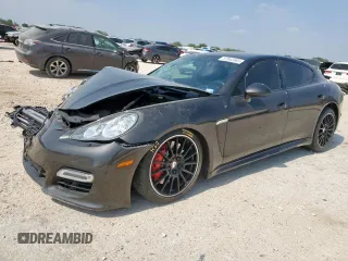 2011 Porsche Panamera Turbo with VIN WP0AC2A78BL090907, listed as a Copart auction lot 57843365 with 49,848 mi miles and Salvage title. Bid and sale history available at DreamBid. Image 1.