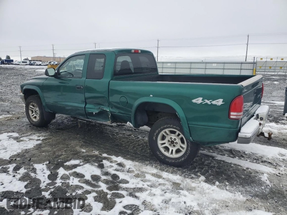 2004 Dodge Dakota SLT with VIN 1D7HG42N64S597573, listed as a Copart auction lot 87504315 with 188,865 mi miles and Salvage Title. Bid and sale history available at carsss.com. Image 2.
