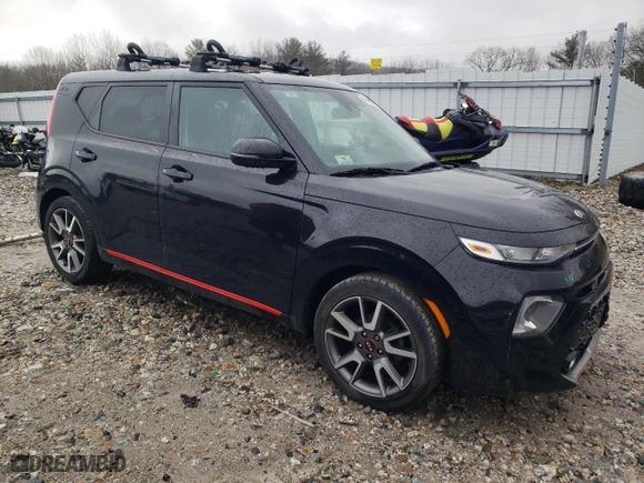 2020 Kia Soul GT-Line with VIN KNDJ63AU8L7030333, listed as a Copart auction lot 47099855 with 81,354 mi miles and Salvage Title. Bid and sale history available at carsss.com. Image 4.