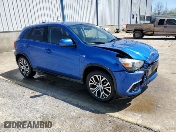 2018 Mitsubishi Outlander ES with VIN JA4AP3AU5JU024172, listed as a Copart auction lot 51807585 with 86,580 mi miles and Salvage title. Bid and sale history available at DreamBid. Image 4.