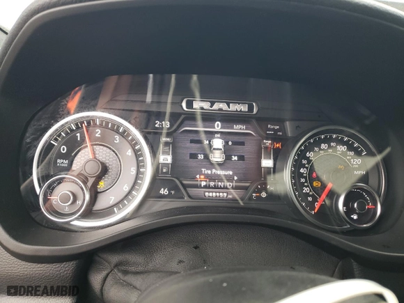 2019 Ram 1500 Rebel with VIN 1C6SRFET5KN870103, listed as a Copart auction lot 43571475 with 48,153 mi miles and Salvage Title. Bid and sale history available at carsss.com. Image 9.