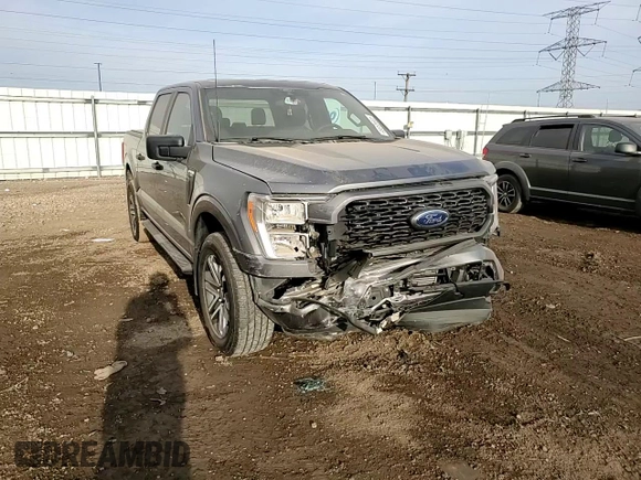 2021 Ford F-150 XL with VIN 1FTEW1EP7MFD02131, listed as a Copart auction lot 48948365 with 94,109 mi miles and Salvage Title. Bid and sale history available at carsss.com. Image 11.