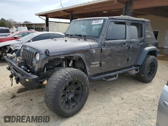 2018 Jeep Wrangler JK Unlimited Sport S with VIN 1C4BJWDG6JL865670, listed as a Copart auction lot 47680015 with 84,651 mi miles and Salvage Title. Bid and sale history available at carsss.com. Image 1.