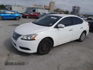 2015 Nissan Sentra S with VIN 3N1AB7AP7FY376067, listed as a Copart auction lot 51502025 with 143,619 mi miles and Clean Title. Bid and sale history available at carsss.com. Image 1.