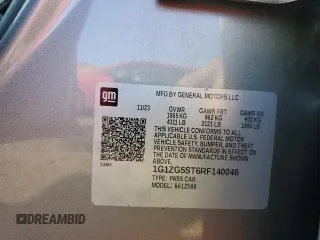 2024 Chevrolet Malibu RS with VIN 1G1ZG5ST6RF140046, listed as a Copart auction lot 48470685 with 24,538 mi miles and Salvage Title. Bid and sale history available at DreamBid. Image 14.