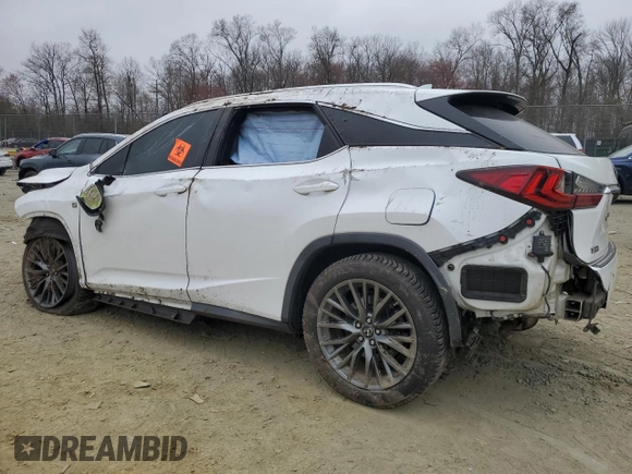 2017 Lexus RX with VIN 2T2BZMCA3HC106448, listed as a Copart auction lot 48608475 with 0 mi miles and Salvage Title. Bid and sale history available at carsss.com. Image 2.