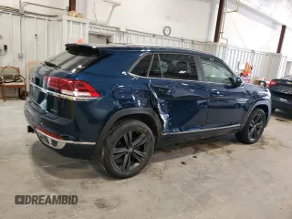 2021 Volkswagen Atlas SE with VIN 1V2NE2CA2MC201165, listed as a Copart auction lot 58757245 with 54,802 mi miles and Salvage title. Bid and sale history available at DreamBid. Image 3.