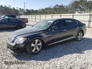 2008 Lexus LS 460 LWB with VIN JTHGL46F385026727, listed as a Copart auction lot 46404715 with 215,316 mi miles and Salvage Title. Bid and sale history available at carsss.com. Image 1.