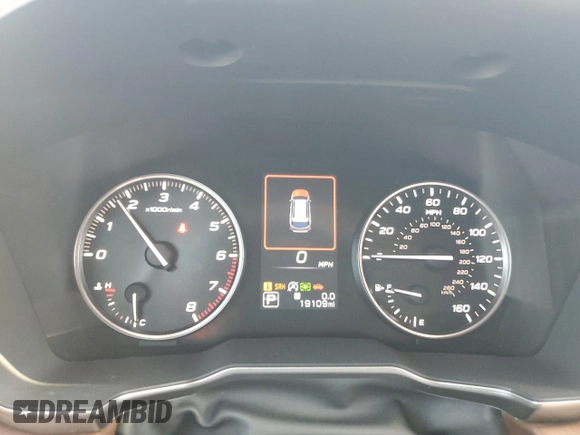 2022 Subaru Outback Touring XT with VIN 4S4BTGPD4N3187889, listed as a Copart auction lot 48377005 with 19,109 mi miles and Salvage title. Bid and sale history available at DreamBid. Image 9.