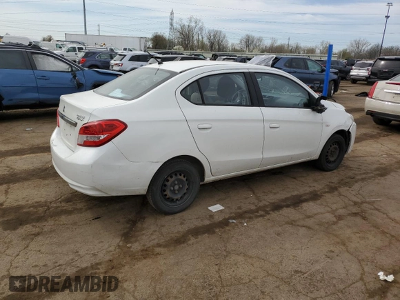 2017 Mitsubishi Mirage ES z VIN ML32F3FJ5HHF06662, wystawiony jako Copart lot #54325135 z przebiegiem 119 771 mil mil oraz Tytuł czysty. Historia ofert i sprzedaży dostępna na DreamBid. Obrazek 3.