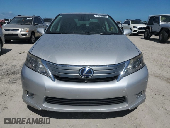 2010 Lexus HS with VIN JTHBB1BA2A2029499, listed as a Copart auction lot 74248044 with Not Provided miles and Salvage Title. Bid and sale history available at carsss.com. Image 5.