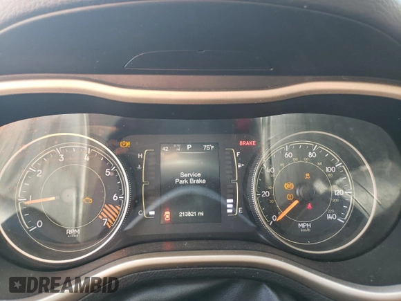 2015 Jeep Cherokee Latitude with VIN 1C4PJLCB9FW627800, listed as a Copart auction lot 56161195 with 213,821 mi miles and Clean Title. Bid and sale history available at DreamBid. Image 9.