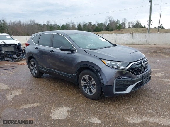 2021 Honda CR-V LX with VIN 2HKRW1H21MH402605, listed as a IAAI auction lot 41594378 with 70,617 mi miles. Bid and sale history available at carsss.com. Image 1.