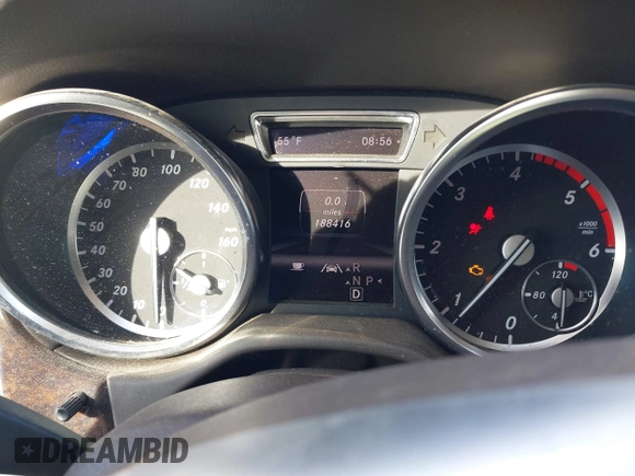 2013 Mercedes-Benz M 350 with VIN 4JGDA2EB0DA201610, listed as a IAAI auction lot 41763528 with 188,416 mi miles and . Bid and sale history available at DreamBid. Image 7.