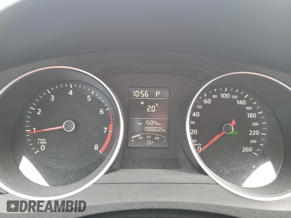 2015 Volkswagen Jetta Sedan 1.8T SE with VIN 3VWD07AJ3FM351148, listed as a Copart auction lot 45734125 with 198,802 mi miles and Salvage Title. Bid and sale history available at carsss.com. Image 9.