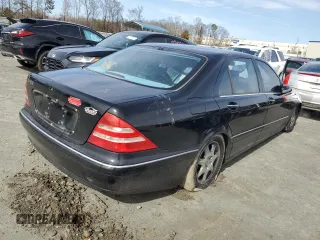 2000 Mercedes-Benz S-Class with VIN WDBNG75J6YA047971, listed as a Copart auction lot 44158815 with 0 mi miles and Salvage Title. Bid and sale history available at carsss.com. Image 3.
