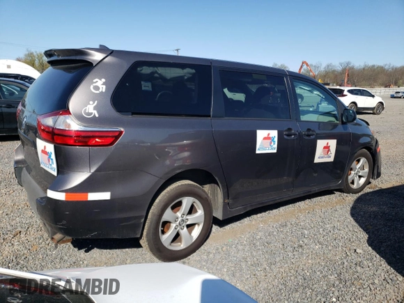 2019 Toyota Sienna L with VIN 5TDZZ3DC2KS989647, listed as a Copart auction lot 53489345 with 128,148 mi miles and Clean Title. Bid and sale history available at carsss.com. Image 3.