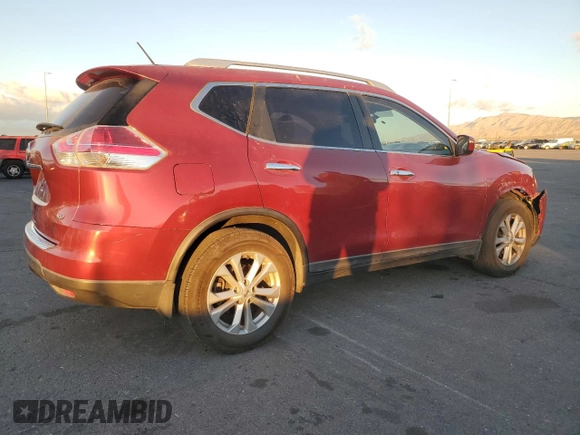 2016 Nissan Rogue SV with VIN KNMAT2MTXGP630315, listed as a Copart auction lot 44406575 with 99,976 mi miles and Salvage Title. Bid and sale history available at DreamBid. Image 3.