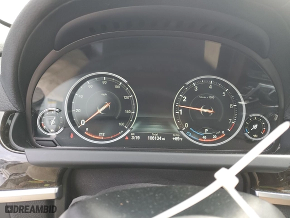 2016 BMW 6 Series 650i xDrive with VIN WBA6D6C52GG387898, listed as a Copart auction lot 77109254 with 106,134 mi miles and Salvage Title. Bid and sale history available at carsss.com. Image 9.