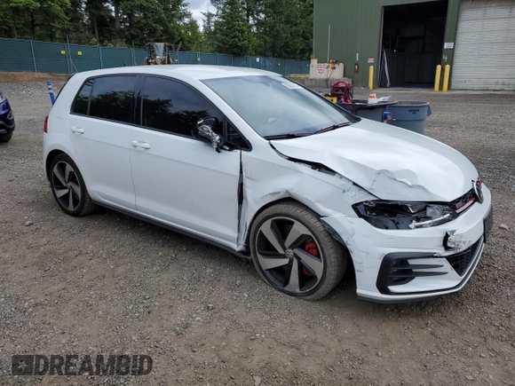 2021 Volkswagen Golf GTI S with VIN 3VW6T7AU5MM009756, listed as a Copart auction lot 60864704 with 39,379 mi miles and Salvage Title. Bid and sale history available at carsss.com. Image 4.