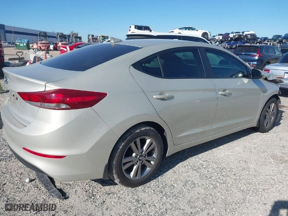 2017 Hyundai Elantra Value Edition with VIN KMHD84LF0HU377168, listed as a IAAI auction lot 41289305 with 54,638 mi miles. Bid and sale history available at carsss.com. Image 4.