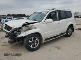 2004 Lexus GX 470 with VIN JTJBT20X340031450, listed as a Copart auction lot 43713725 with 0 mi miles and Salvage Title. Bid and sale history available at carsss.com. Image 1.