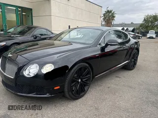 2014 BENTLEY CONTINENTAL GT SPEED with VIN SCBFC7ZAXEC094256, listed as a Copart auction lot 53997985 with 46,605 mi miles and Salvage Title. Bid and sale history available at DreamBid. Image 2.