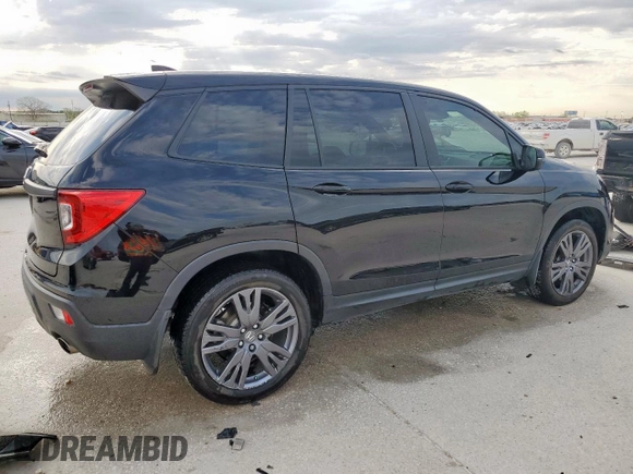 2019 Honda Passport EX-L with VIN 5FNYF7H50KB003009, listed as a Copart auction lot 50445685 with 61,313 mi miles and Salvage Title. Bid and sale history available at carsss.com. Image 3.