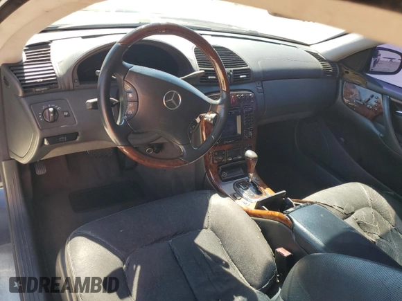 2001 Mercedes-Benz CL with VIN WDBPJ75J71A013294, listed as a Copart auction lot 47630855 with Not Provided miles and Salvage Title. Bid and sale history available at carsss.com. Image 8.