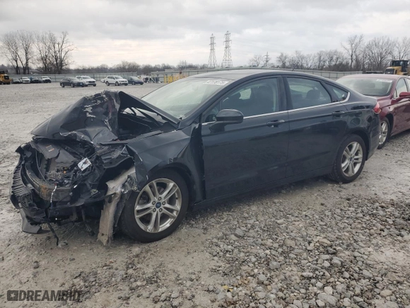 2018 Ford Fusion SE with VIN 3FA6P0H74JR165855, listed as a Copart auction lot 47178175 with 66,618 mi miles and Salvage Title. Bid and sale history available at carsss.com. Image 1.