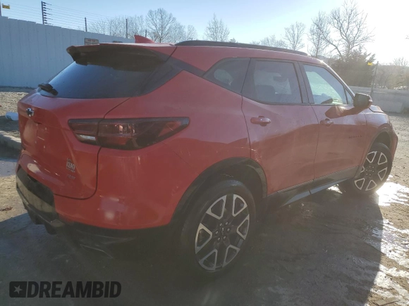 2023 Chevrolet Blazer RS with VIN 3GNKBERS0PS235271, listed as a Copart auction lot 42845615 with 64,119 mi miles and Salvage title. Bid and sale history available at DreamBid. Image 3.