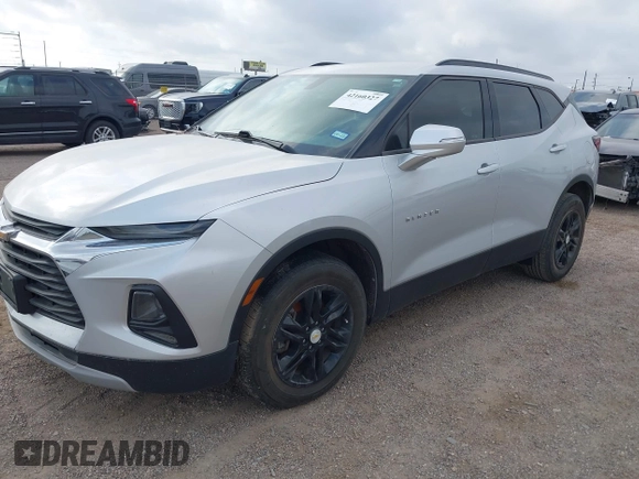 2020 Chevrolet Blazer LT with VIN 3GNKBCRS5LS716986, listed as a IAAI auction lot 42160327 with Not provided miles and . Bid and sale history available at DreamBid. Image 2.