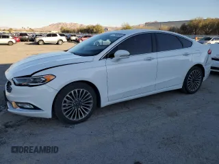 2017 Ford Fusion SE with VIN 3FA6P0H97HR143053, listed as a Copart auction lot 47988305 with 104,446 mi miles and Salvage title. Bid and sale history available at DreamBid. Image 1.