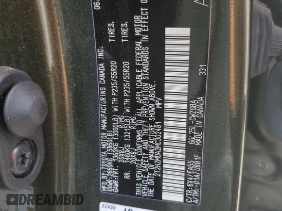 2021 Lexus RX 350 z VIN 2T2HZMDA2MC302481, wystawiony jako Copart lot #54737155 z przebiegiem 37 373 mil mil oraz Szkoda całkowita • Salvage title. Historia ofert i sprzedaży dostępna na DreamBid. Obrazek 13.