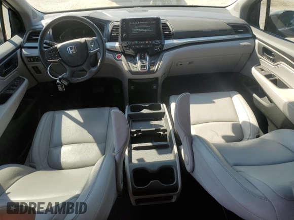 2022 Honda Odyssey EX-L with VIN 5FNRL6H73NB021145, listed as a Copart auction lot 46609265 with 31,493 mi miles and Salvage Title. Bid and sale history available at DreamBid. Image 8.