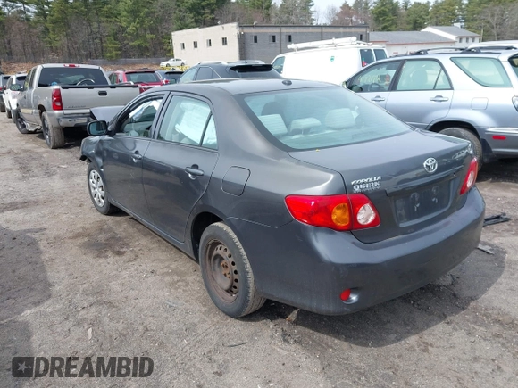 2009 Toyota Corolla with VIN JTDBL40E799044377, listed as a IAAI auction lot 41946596 with 1 mi miles. Bid and sale history available at carsss.com. Image 3.