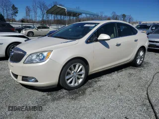 2014 Buick Verano Leather Group with VIN 1G4PS5SK2E4196197, listed as a Copart auction lot 47220865 with 105,503 mi miles and Salvage Title. Bid and sale history available at carsss.com. Image 1.