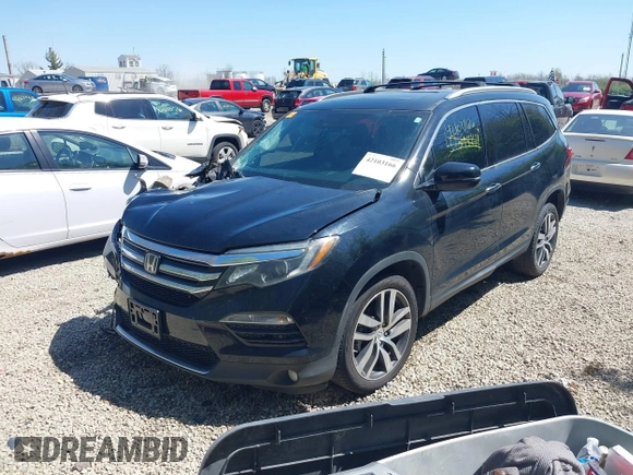 2016 Honda Pilot Elite with VIN 5FNYF6H08GB070057, listed as a IAAI auction lot 42103166 with Not Provided miles. Bid and sale history available at carsss.com. Image 2.
