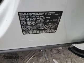2022 Volkswagen Atlas SE с VIN 1V2JE2CA5NC205078, выставлен на аукционе Copart как лот 81127324 с пробегом Не указан миль и Списание • Salvage title. История ставок и продаж доступна на DreamBid. Изображение 13.