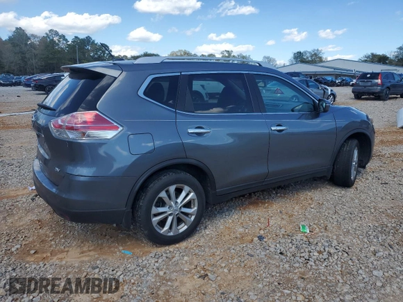 2015 Nissan Rogue S with VIN 5N1AT2MLXFC840222, listed as a Copart auction lot 50228225 with 200,263 mi miles and Salvage Title. Bid and sale history available at DreamBid. Image 3.